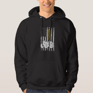 Amerikaanse vlaggenpatriottische trekkers boer Ga Hoodie
