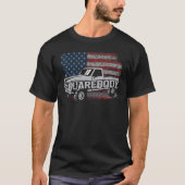 -Amerikaanse Vlaggenplein T-shirt (Voorkant)