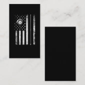 -Amerikaanse Vlaggenpool Billiards 8 Ball Visitekaartje (Voorkant / Achterkant)