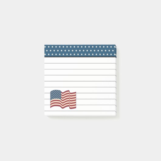 Amerikaanse vlaggenpost post-it® notes (Voorkant)