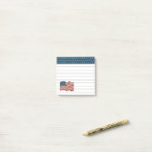 Amerikaanse vlaggenpost post-it® notes (Op bureau)