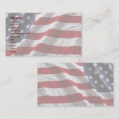 Amerikaanse vlaggenprofielkaart visitekaartje (Voorkant / Achterkant)