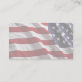 Amerikaanse vlaggenprofielkaart visitekaartje (Achterkant)