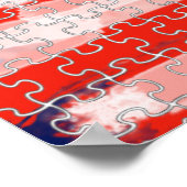 Amerikaanse vlaggenpuzzel poster (Hoek)