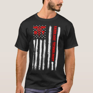 Amerikaanse vlaggenradioloog Rad Tech Wee T-shirt