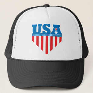 Amerikaanse vlaggenschip trucker pet
