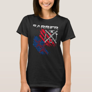 Amerikaanse Vlaggenschipster Heartbeat Blacksmith T-shirt