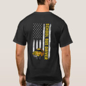 Amerikaanse Vlaggenscholierijder Verenigde Staten T-shirt (Achterkant)