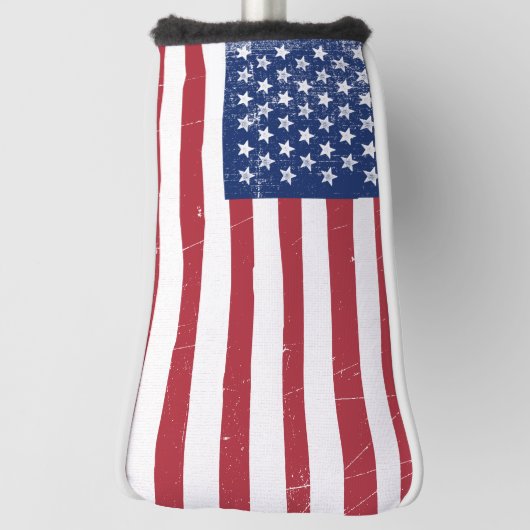 Amerikaanse Vlaggenschuur Schilderen  Rustiek Amer Golfheadcover (Draai 90)