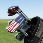 Amerikaanse Vlaggenschuur Schilderen  Rustiek Amer Golfheadcover (Insitu)
