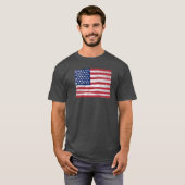 Amerikaanse Vlaggenschuur Schilderen  Rustiek Amer T-shirt (Voorkant volledig)
