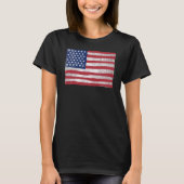 Amerikaanse Vlaggenschuur Schilderen  Rustiek Amer T-shirt (Voorkant)