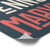  Amerikaanse vlaggenstaat noemt woorden Poster (Hoek)