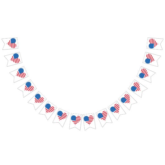 Amerikaanse vlaggenstaatpartij Bunting Banner (Alle)