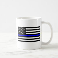 - Amerikaanse vlaggenstaatpolitie met blauwe lijn