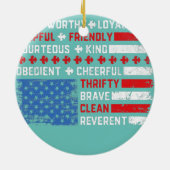  Amerikaanse vlaggenstaatwetgeving, vierde van Keramisch Ornament (Achterkant)