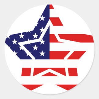 Amerikaanse vlaggenster Stickers