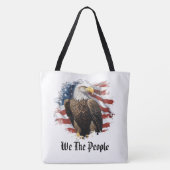 *~* Amerikaanse vlaggensterren AP27 Eagle Patrioti Tote Bag (Achterkant)