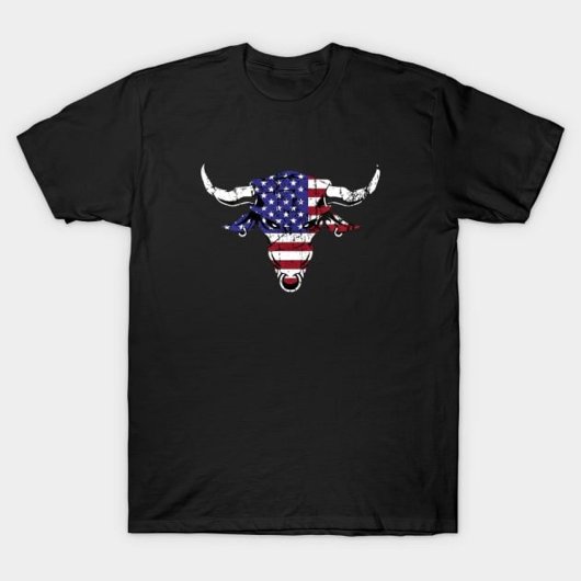 Amerikaanse Vlaggenstier T-shirt