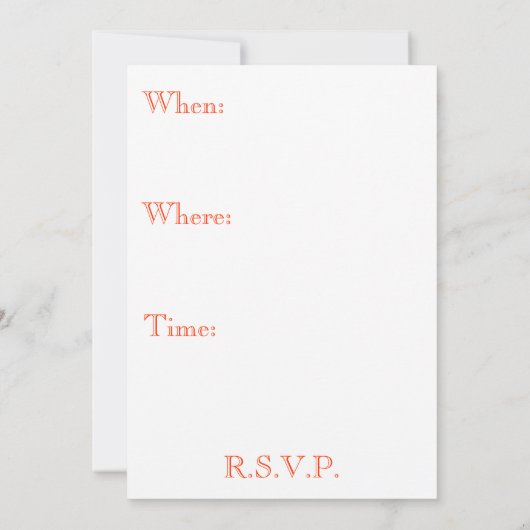 Amerikaanse vlaggenuitnodiging kaart (Achterkant)