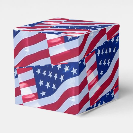 Amerikaanse Vlaggenvanger Bedankdoosjes (Voorkant Zijde)