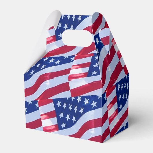 Amerikaanse Vlaggenvanger Bedankdoosjes (Achterkant)