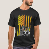 Amerikaanse Vlaggenvorkselaar T-shirt (Voorkant)