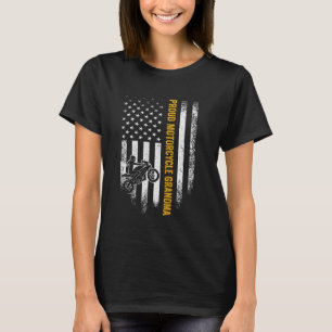 -Amerikaanse vlaggenwagenmotor Grandma Sil T-shirt