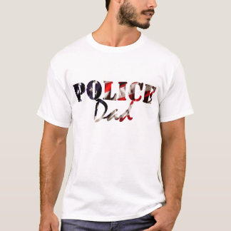 Amerikaanse vlaggepolitie vader t-shirt