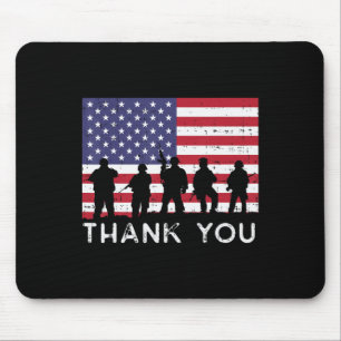 Amerikaanse vlaggeSoldaten Dank u Memorial Day P Muismat