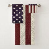 Amerikaanse vlaggestaar stroop Bad Handdoek (Insitu)