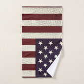 Amerikaanse vlaggestaar stroop Bad Handdoek (Handdoek)