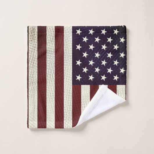 Amerikaanse vlaggestaar stroop Bad Handdoek (Wasdoekje)