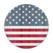 Amerikaanse vlaggestaren en -staven snijplank (Voorkant)