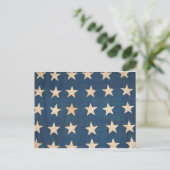 Amerikaanse vlaggestars Briefkaart (Staand voorkant)