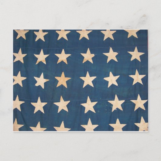 Amerikaanse vlaggestars Briefkaart (Voorkant)