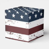 Amerikaanse vlaggestars en stripes bedankdoosjes (Achterkant)