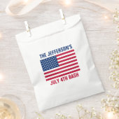 Amerikaanse vlaggestars en stripes bedankzakje (Geknipt)