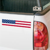 Amerikaanse vlaggestars en stripes bumpersticker (Op Truck)