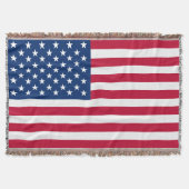 Amerikaanse vlaggestars en stripes deken (Voorkant)