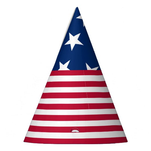 Amerikaanse vlaggestars en stripes feesthoedjes (Links)