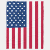 Amerikaanse vlaggestars en stripes fleece deken (Voorkant)