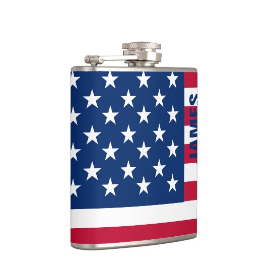 Amerikaanse vlaggestars en stripes heupfles (Rechts)