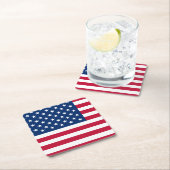 Amerikaanse vlaggestars en stripes kartonnen onderzetters (Insitu)