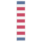 Amerikaanse vlaggestars en stripes korte tafelloper (Voorkant)