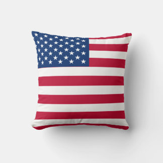 Amerikaanse vlaggestars en stripes kussen