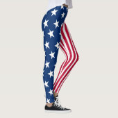 Amerikaanse vlaggestars en stripes leggings (Rechts)