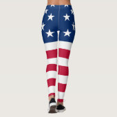 Amerikaanse vlaggestars en stripes leggings (Achterkant)