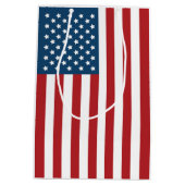 Amerikaanse vlaggestars en stripes medium cadeauzakje (Achterkant)