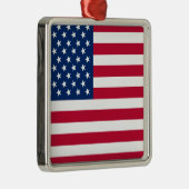 Amerikaanse vlaggestars en stripes metalen ornament (Rechts)